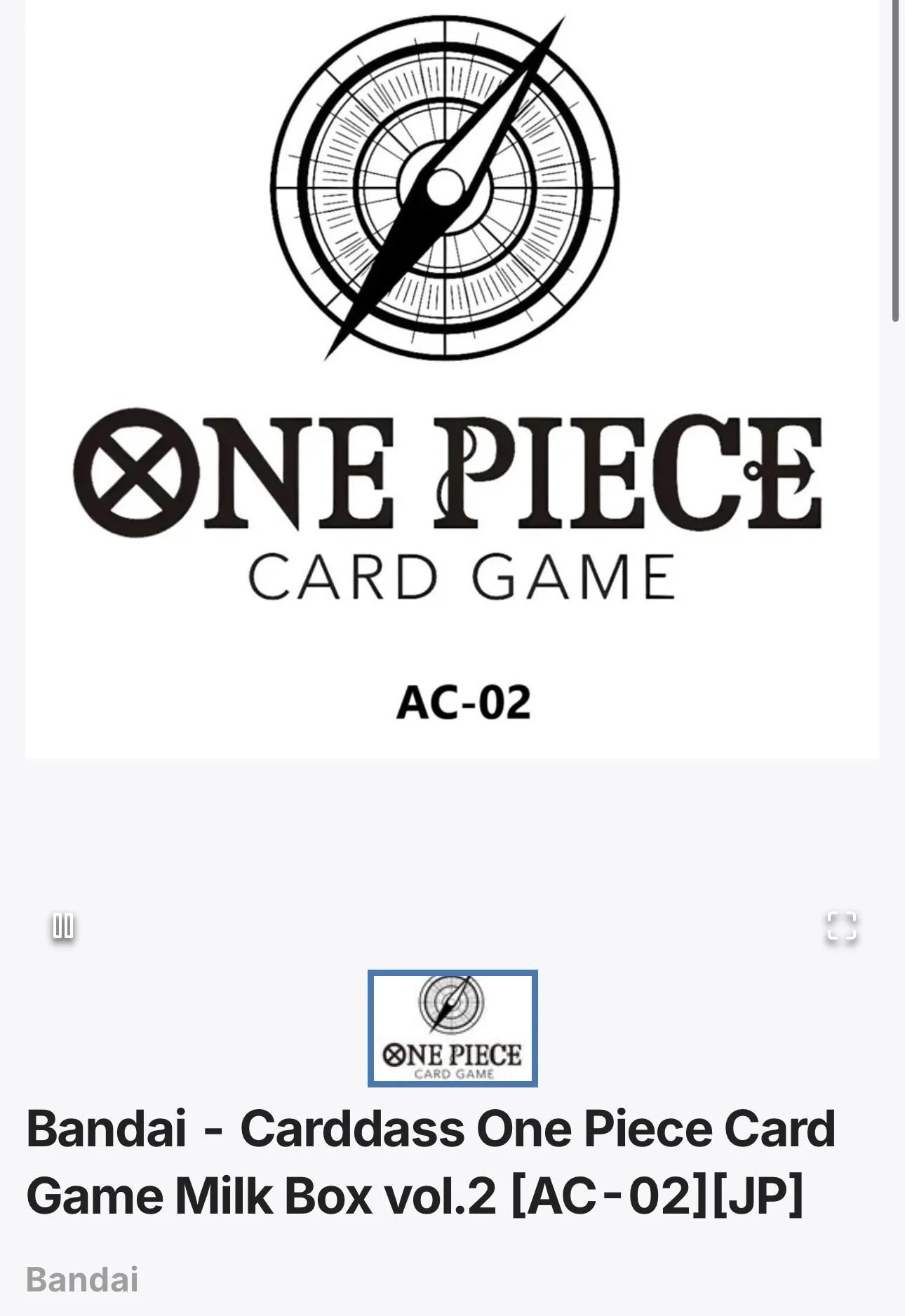 One Piece TCG: Admirable Collection vol.2 AC-02 [JP]
